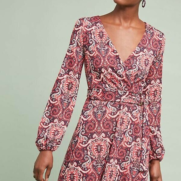 Anthropologie Dresses & Skirts - Anthropologie Paisley Belted dress by Maeve